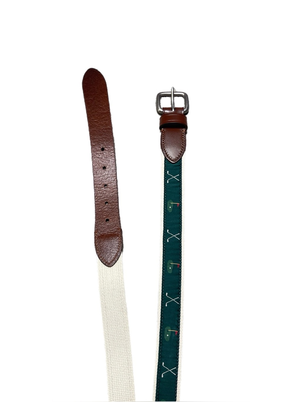NWOT: J. Crew Canvas Golf Print Belt - Picture 4 of 5